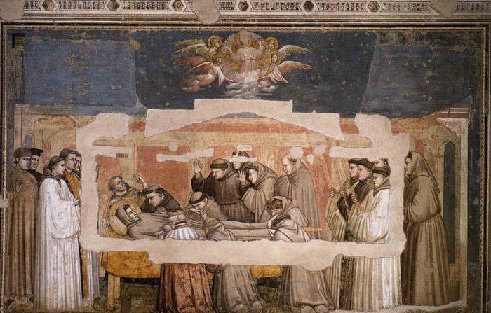 GIOTTO di Bondone Death and Ascension of St Francis